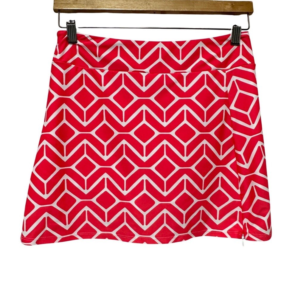 Jude Connally Skort Womens XS Geometric Lined Mini Activewear Tennis Golf Preppy